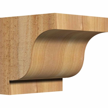 Ekena Millwork Newport Rough Sawn Corbel, Western Red Cedar, 6"W x 6"D x 6"H COR06X06X06NEW00RWR